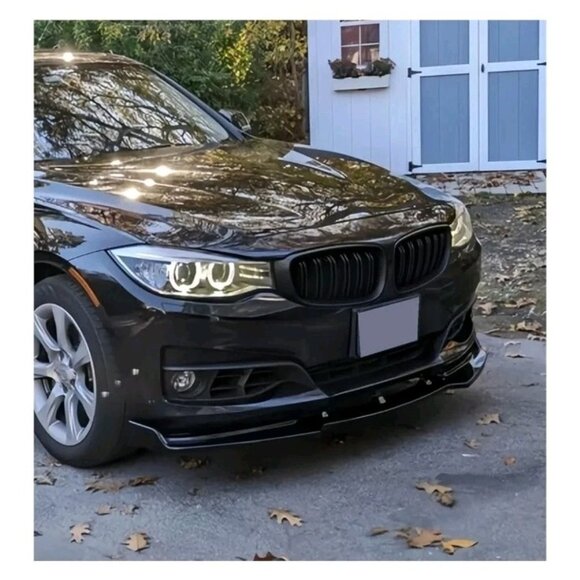 3 Piece Gloss Front Bumper Lip for BMW F34 GT 2017-2020 - Picture 3 of 5